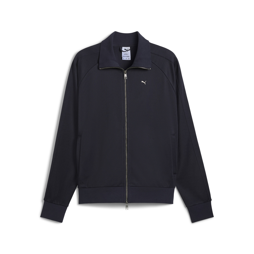PUMA T7 Full Zip Track Jacket Mens Blue Casual Athletic Outerwear
