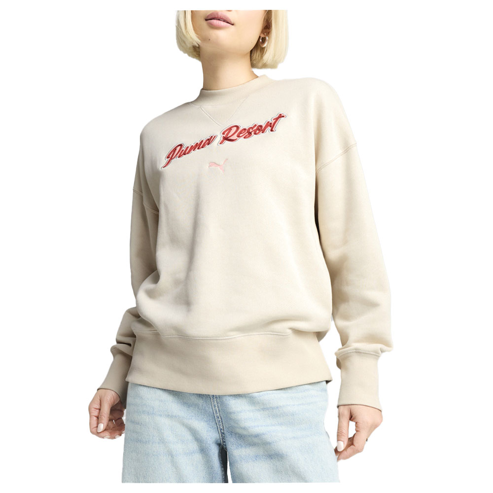 PUMA Premium Essentials Oversized Graphic Crew Neck Sweatshirt