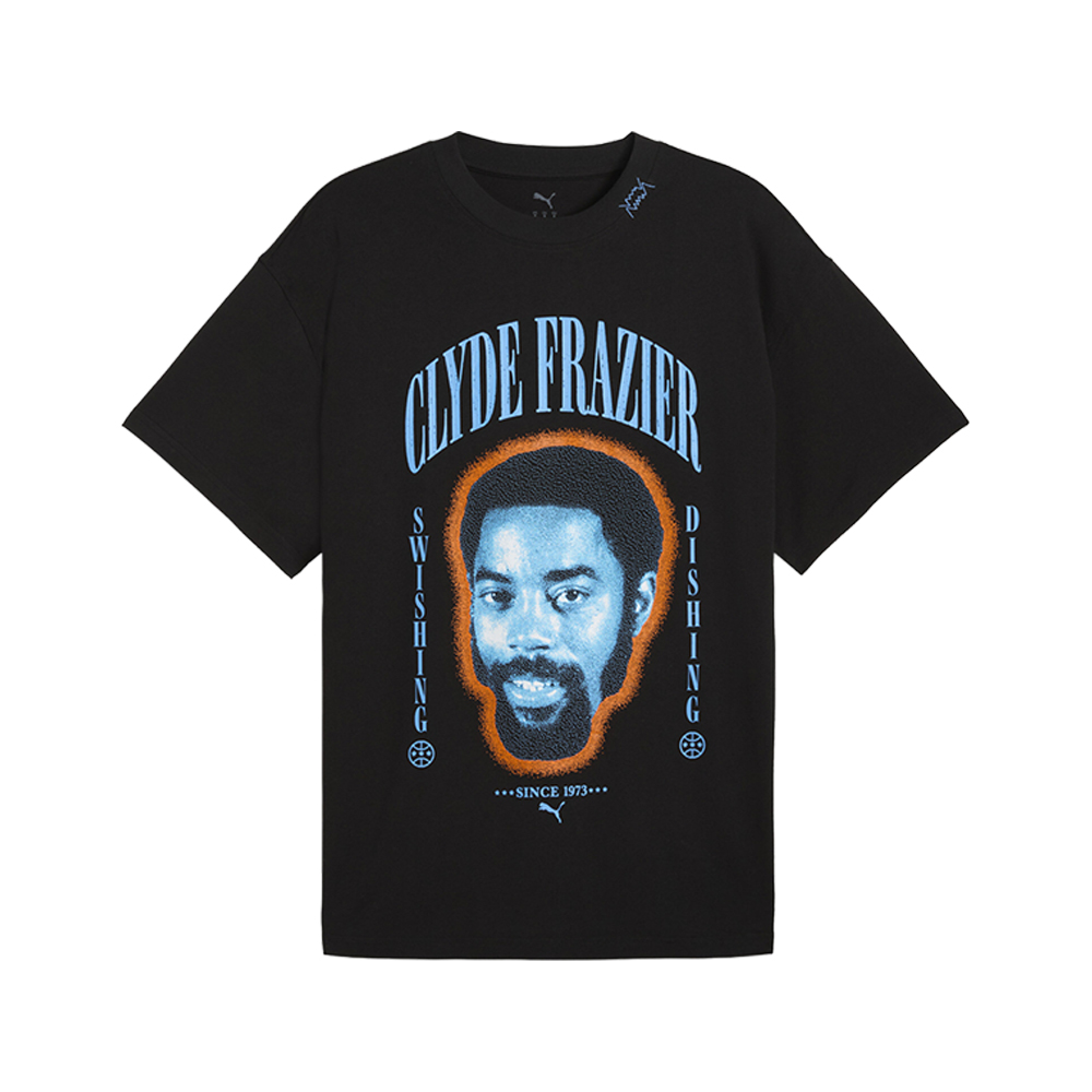 PUMA Clyde Forever Graphic Crew Neck Short Sleeve T-Shirt