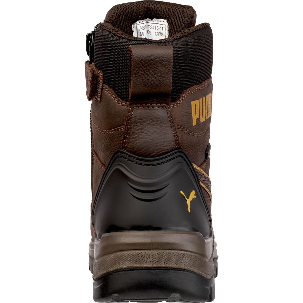 Puma Safety Conquest Zip 7 Inch Electrical Composite Toe Work Mens Brown Work S - Picture 2 of 7