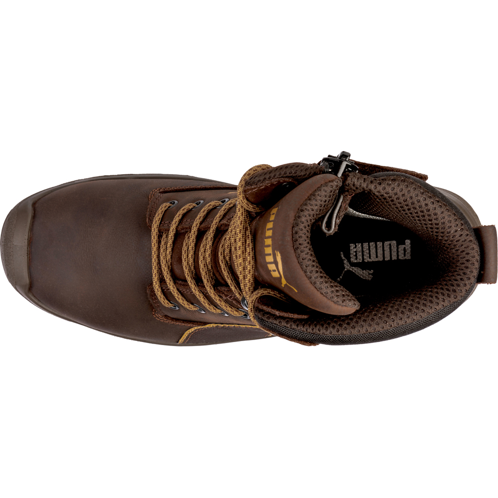 Puma Safety Conquest Zip 7 Inch Electrical Composite Toe Work Mens Brown Work S - Picture 4 of 7