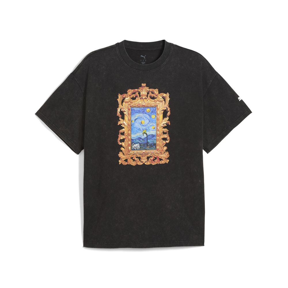 PUMA Dunked In Florals II Graphic Crew Neck Short Sleeve T-Shirt