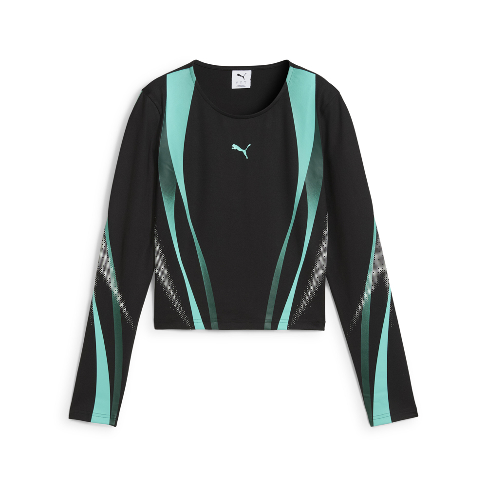 PUMA Dare To Graphic Crew Neck Long Sleeve T-Shirt