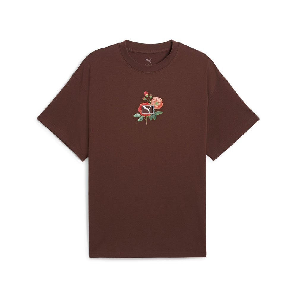 PUMA Dunked In Florals II Graphic Crew Neck Short Sleeve T-Shirt