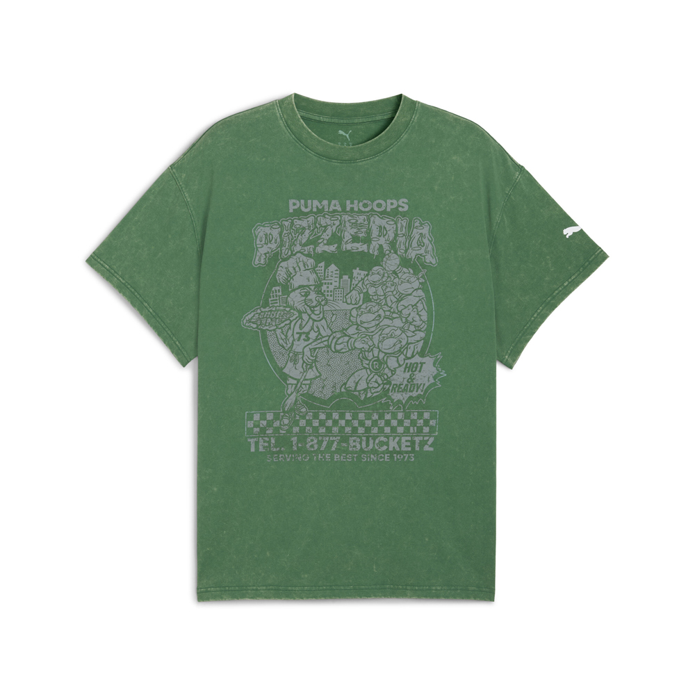 PUMA PUMA X TEENAGE MUTANT NINJA TURTLES Hoops Graphic Crew Neck Short Sleeve T-Shirt