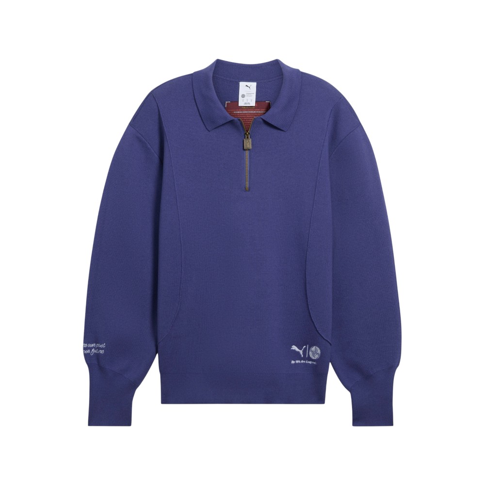 PUMA PUMA X SCHOMBURG Knit Long Sleeve Quarter Zip Pullover