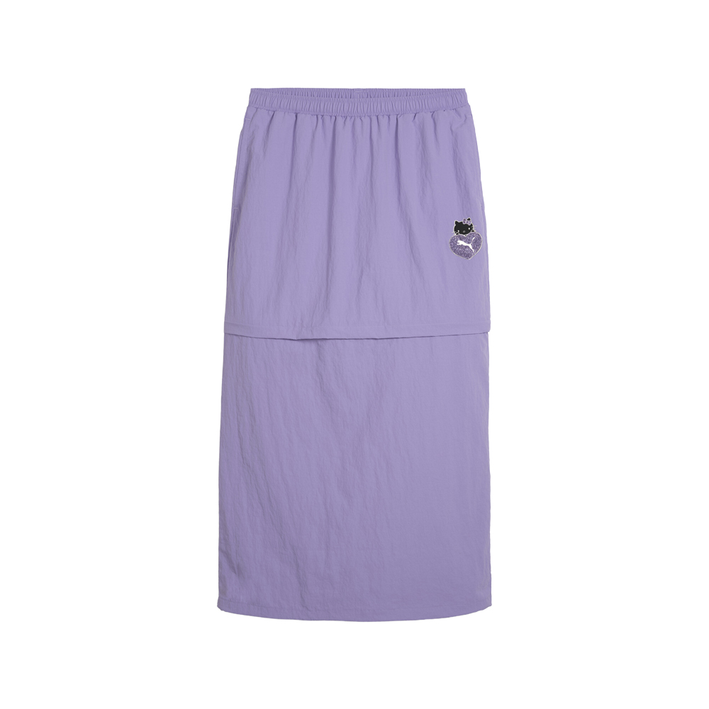 PUMA X Hello Kitty Woven Maxi Skirt Womens Purple Casual 63161529