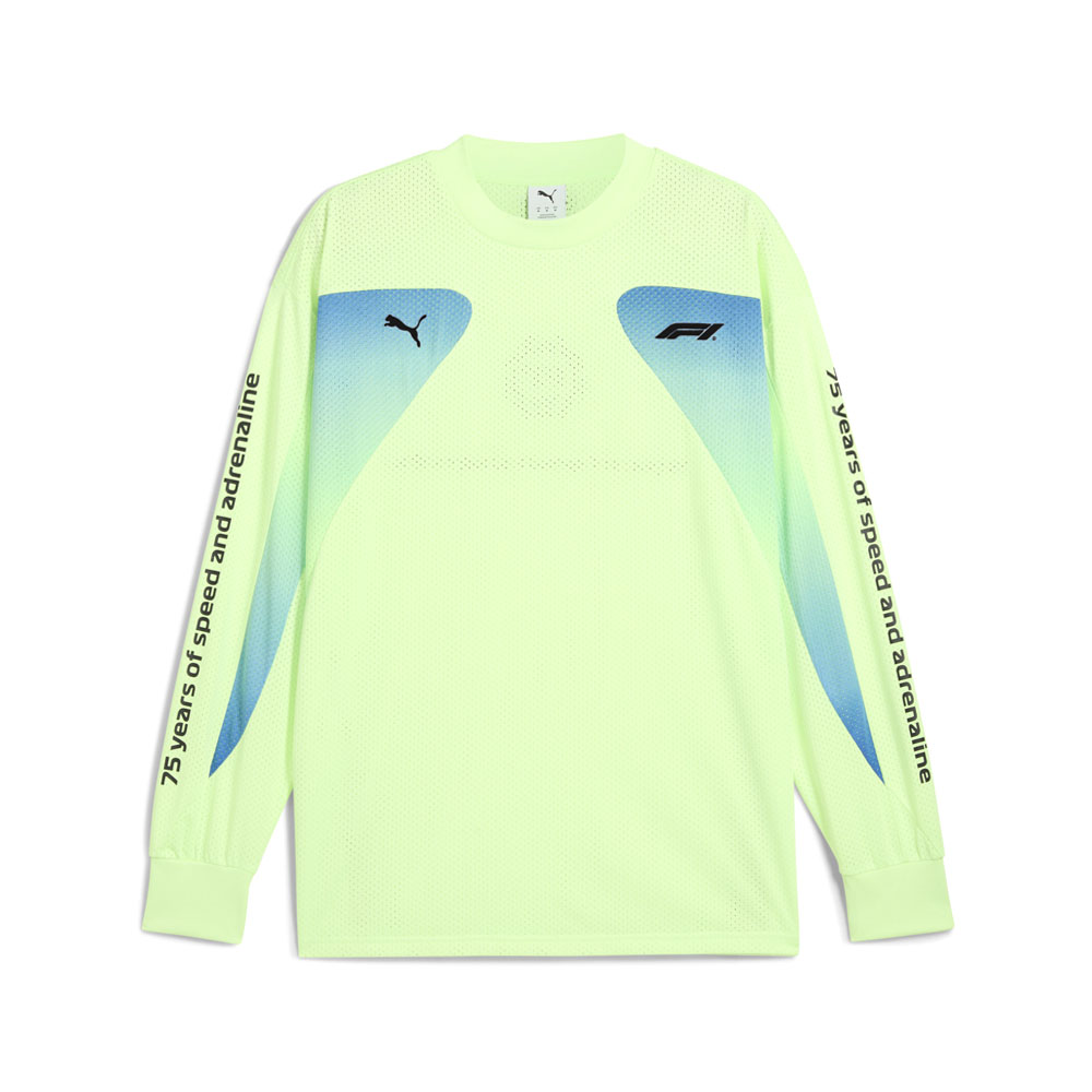 PUMA F1 Oversized Crew Neck Long Sleeve Pullover Shirt