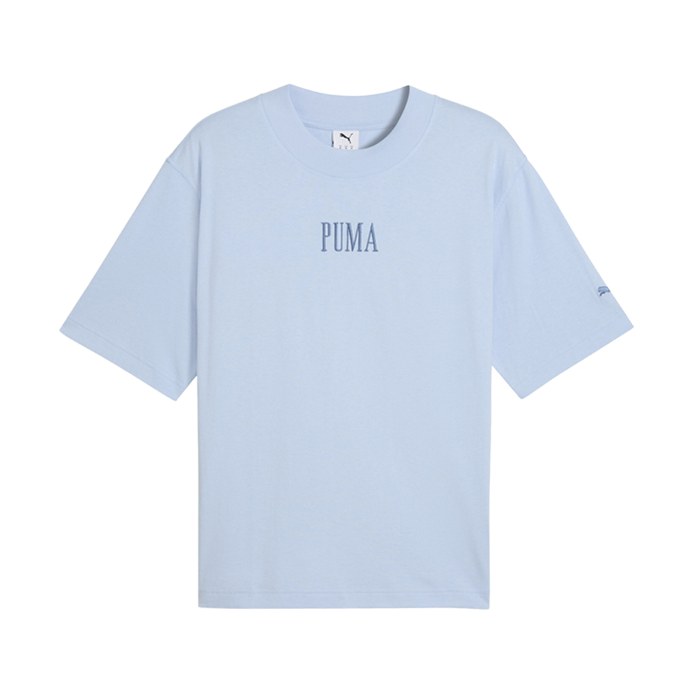 PUMA Premium Essentials Graphic Boxy Crew Neck Short Sleeve T-Shirt