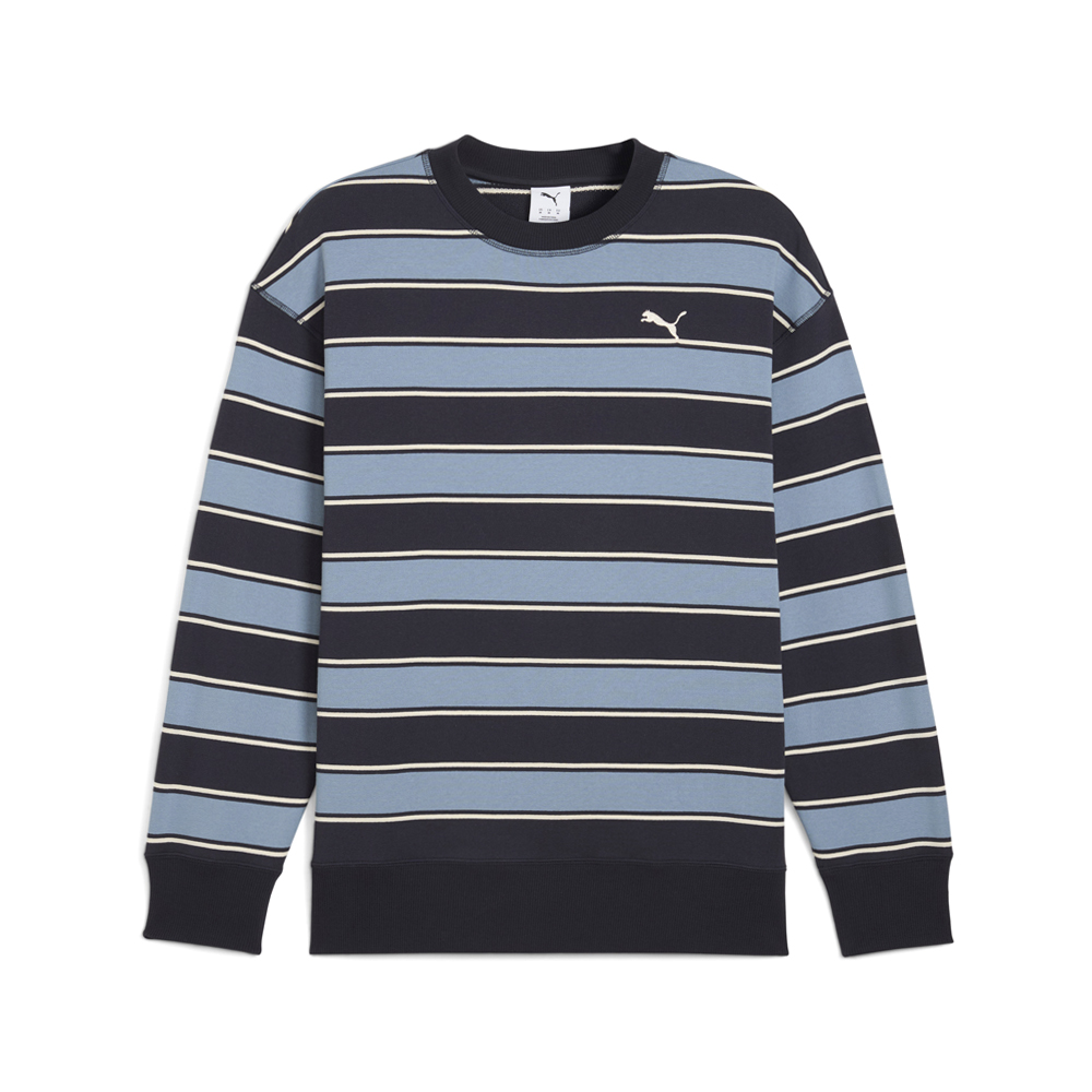 PUMA Premium Essentials Striped Crew Neck Short Sleeve T-Shirt