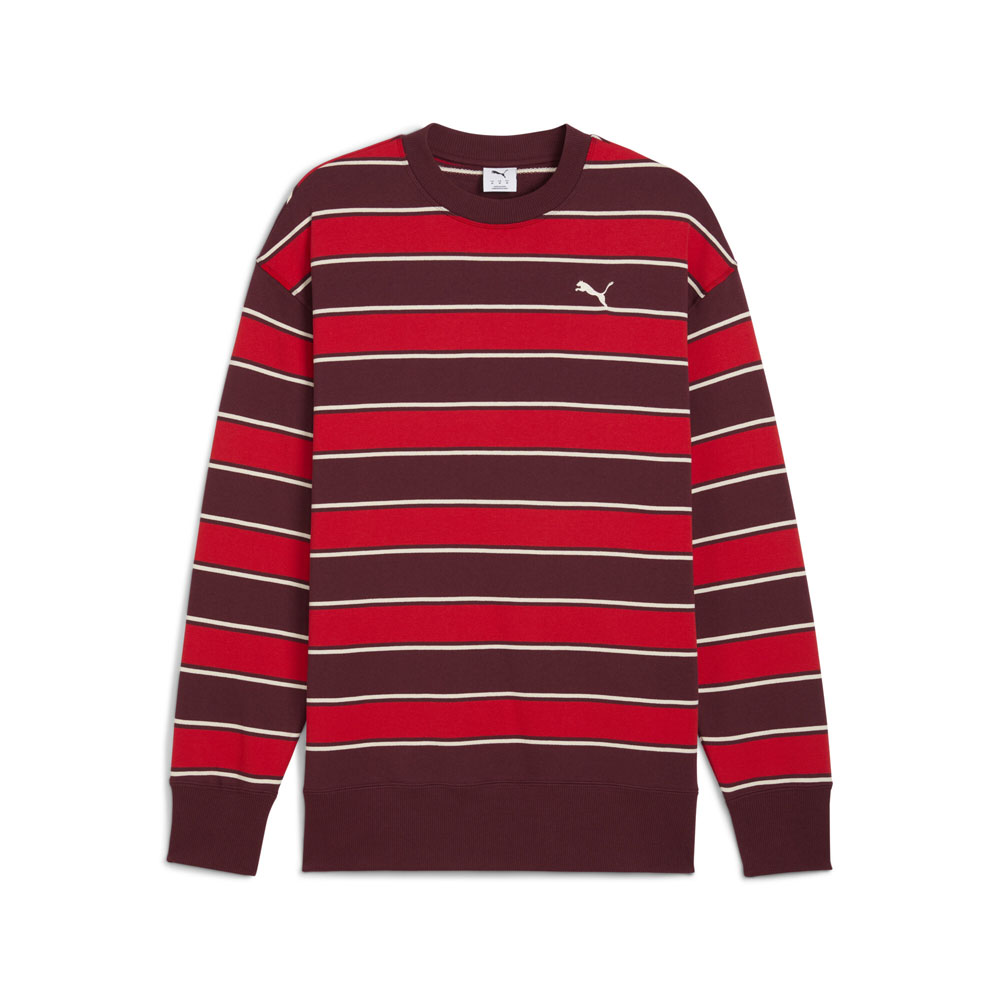 PUMA Premium Essentials Striped Crew Neck Short Sleeve T-Shirt
