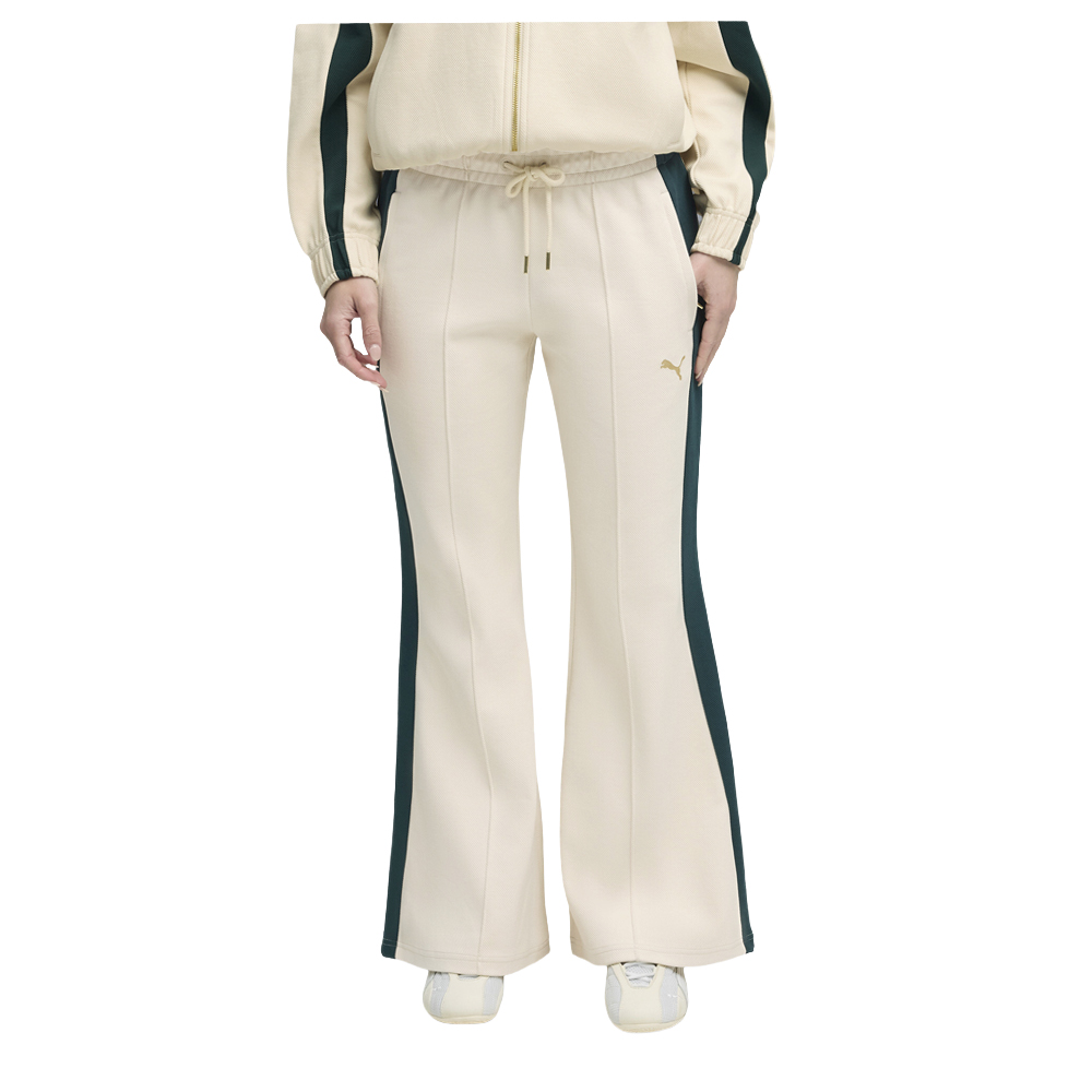 PUMA T7 Women's Flared Pants in White, Size S