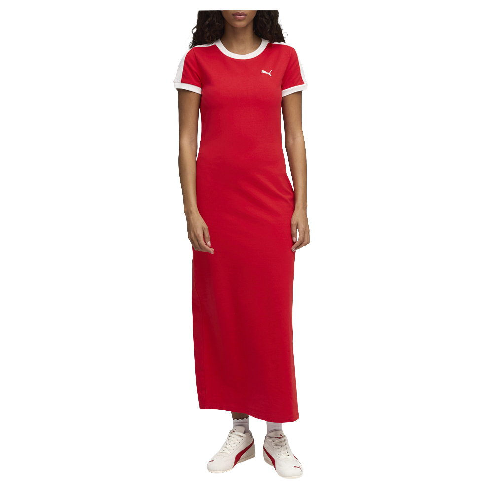 PUMA Wardrobe Essentials T7 Short Sleeve Long Dress