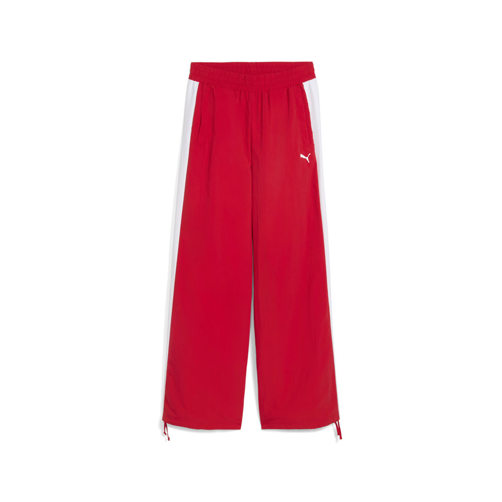 PUMA T7 Women's Relaxed Track Pants in Red, Size S