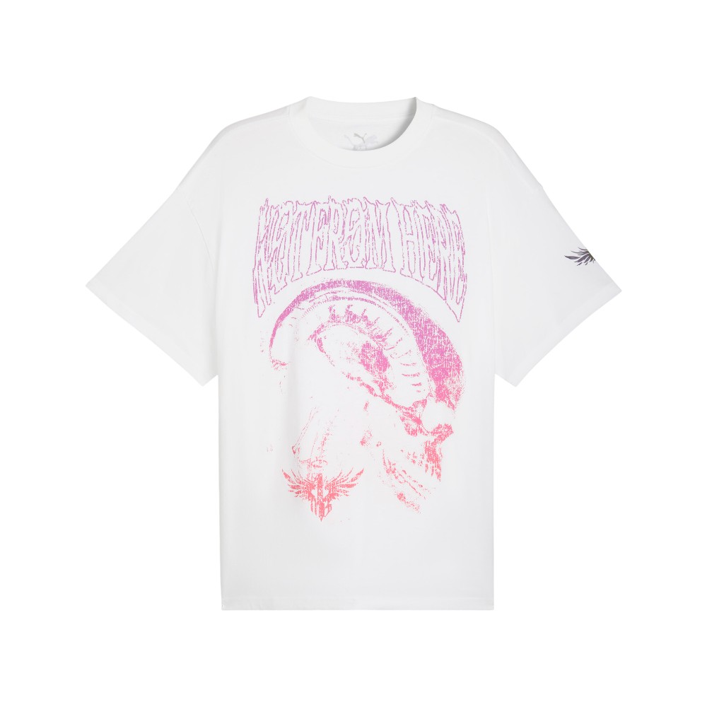 PUMA Lamelo Ball World Tour-nament Men's Basketball T-Shirt in White, Size XL