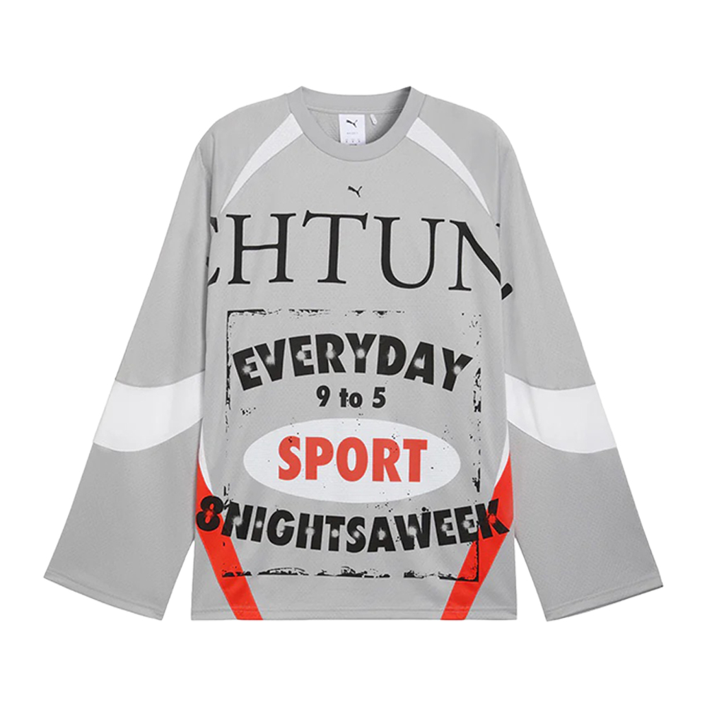 PUMA Nine To Five V-Neck Long Sleeve Jersey