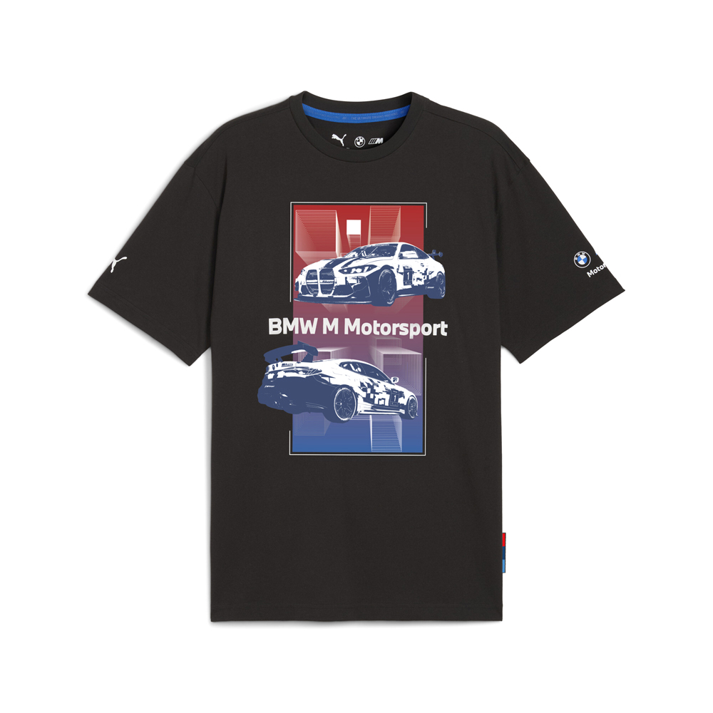 PUMA BMW M Motorsport Men's Motorsport T-Shirt in Black, Size XL
