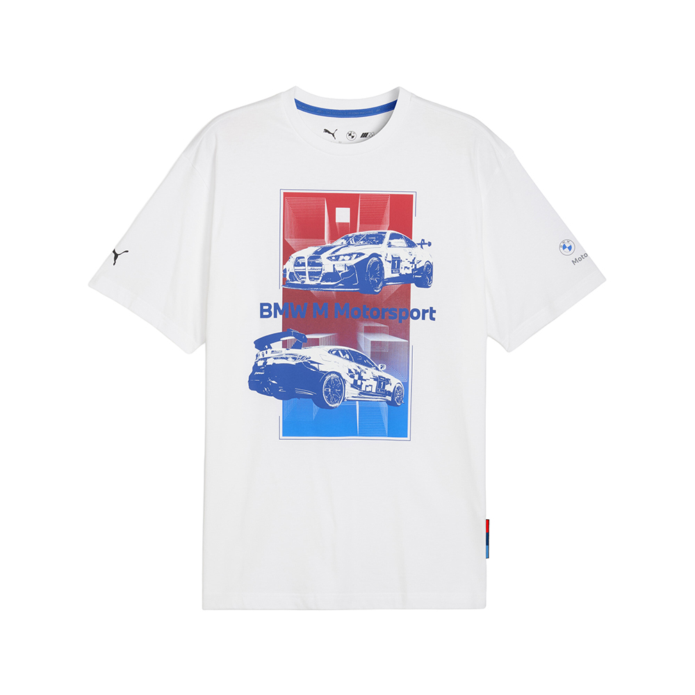 PUMA BMW M Motorsport Graphic Crew Neck Short Sleeve T-Shirt