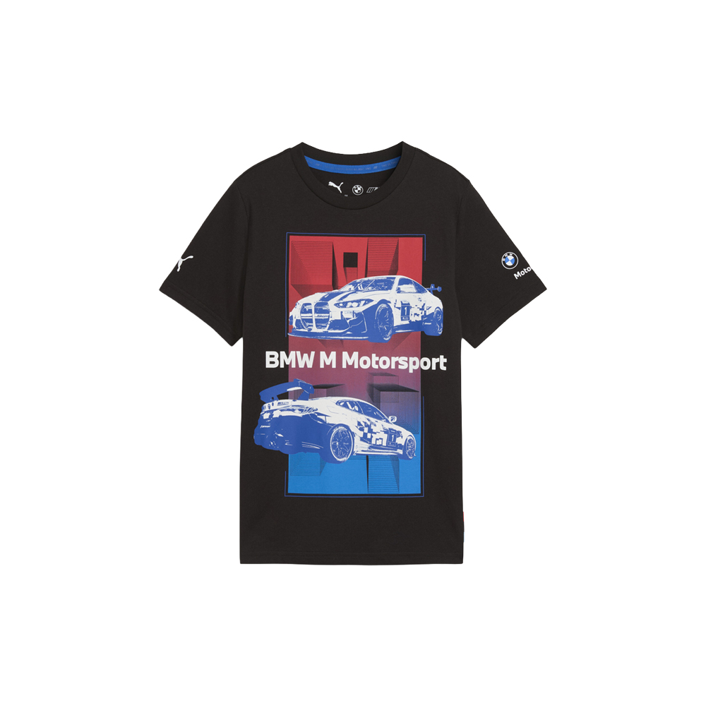 PUMA BMW M Motorsport Block Graphic Crew Neck Short Sleeve T-Shirt (Youth)
