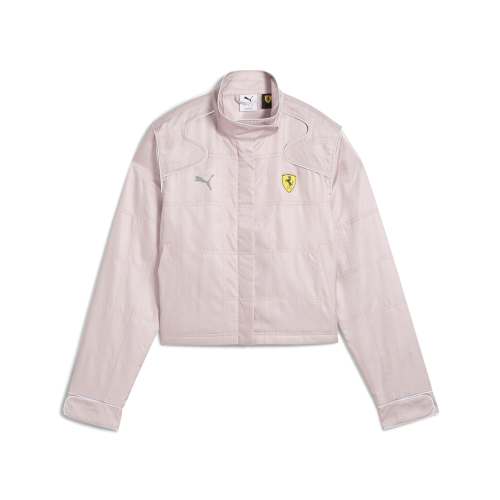PUMA Scuderia Ferrari Premium Racing Full Zip Jacket Womens Pink 