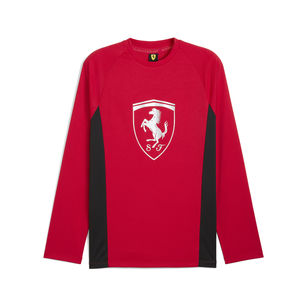 PUMA Scuderia Ferrari Graphic Crew Neck Long Sleeve Pullover Shirt