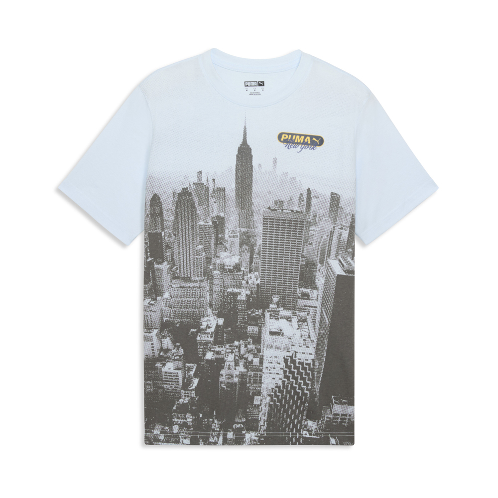 PUMA Graphics NYC Skyline Crew Neck Short Sleeve T-Shirt