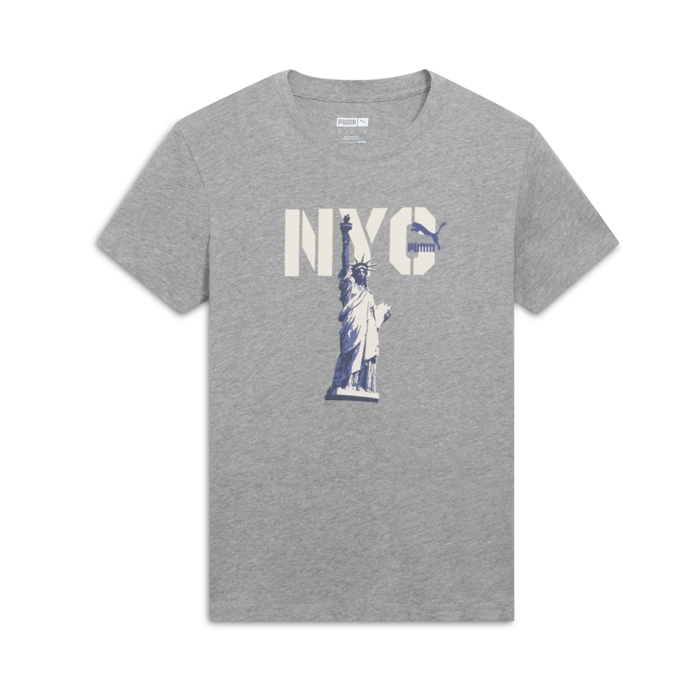PUMA Graphics NYC Big Liberty Crew Neck Short Sleeve T-Shirt