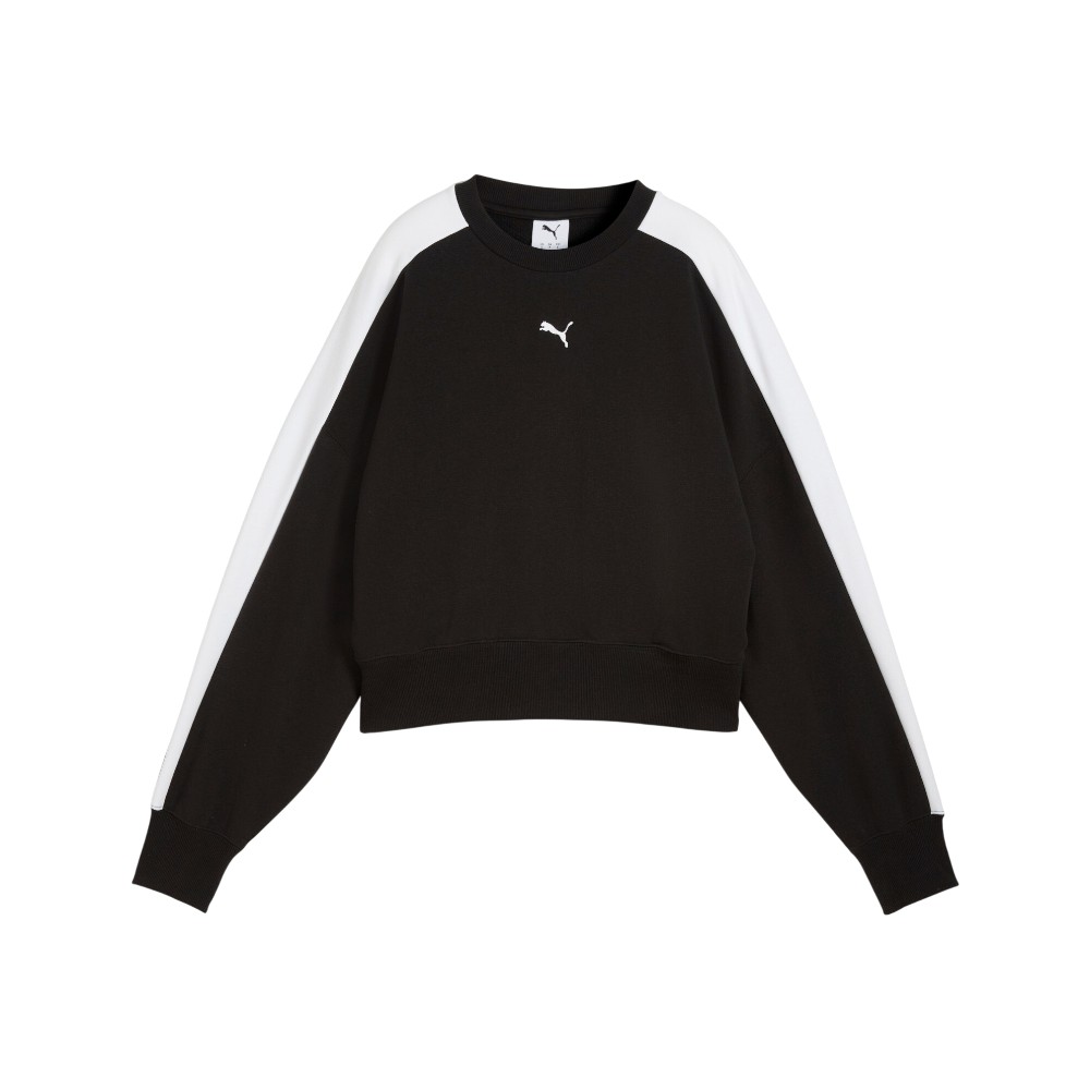 PUMA T7 Over-Oversized Crew Neck Long Sleeve Sweatshirt