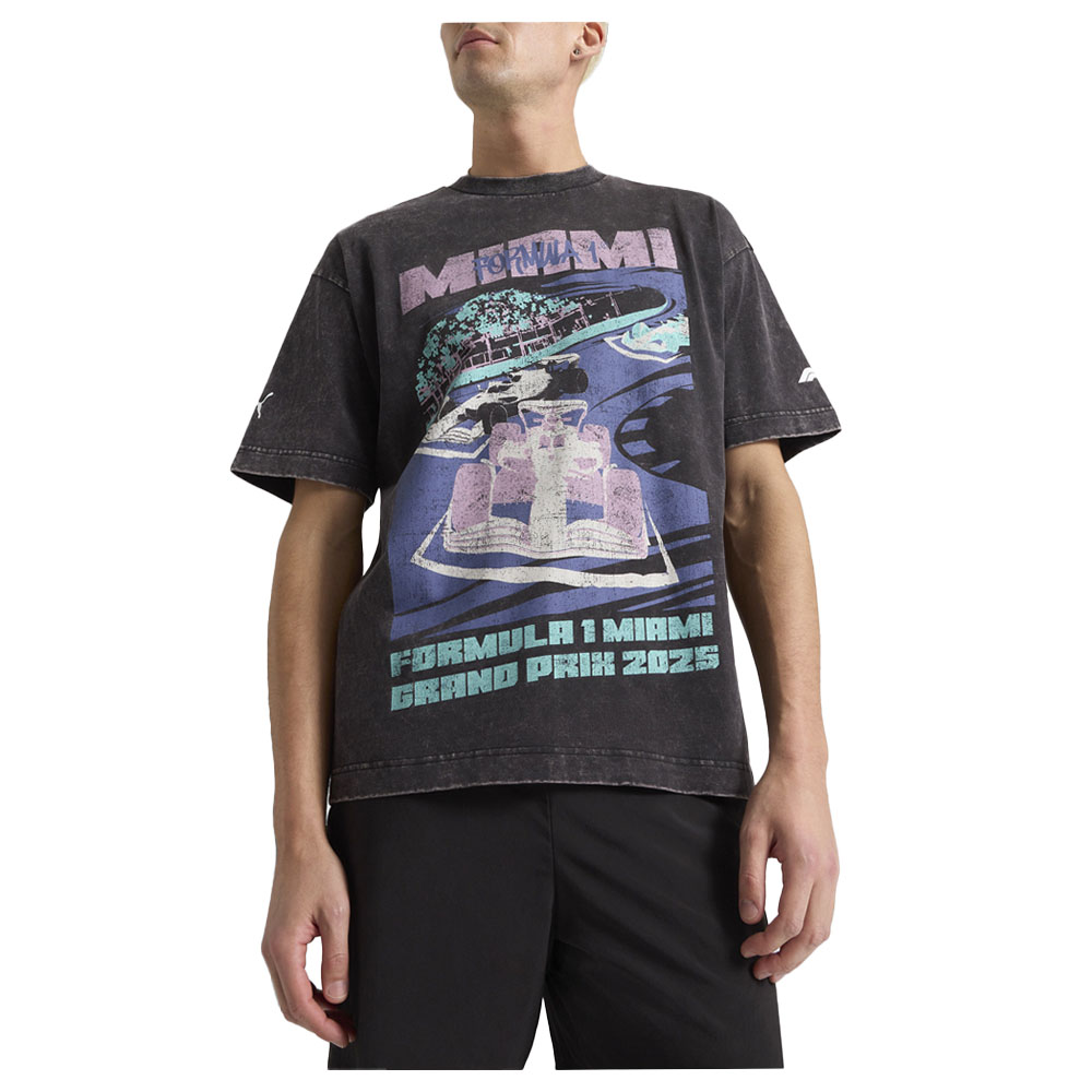 PUMA F1 Miami Graphic Crew Neck Short Sleeve T-Shirt