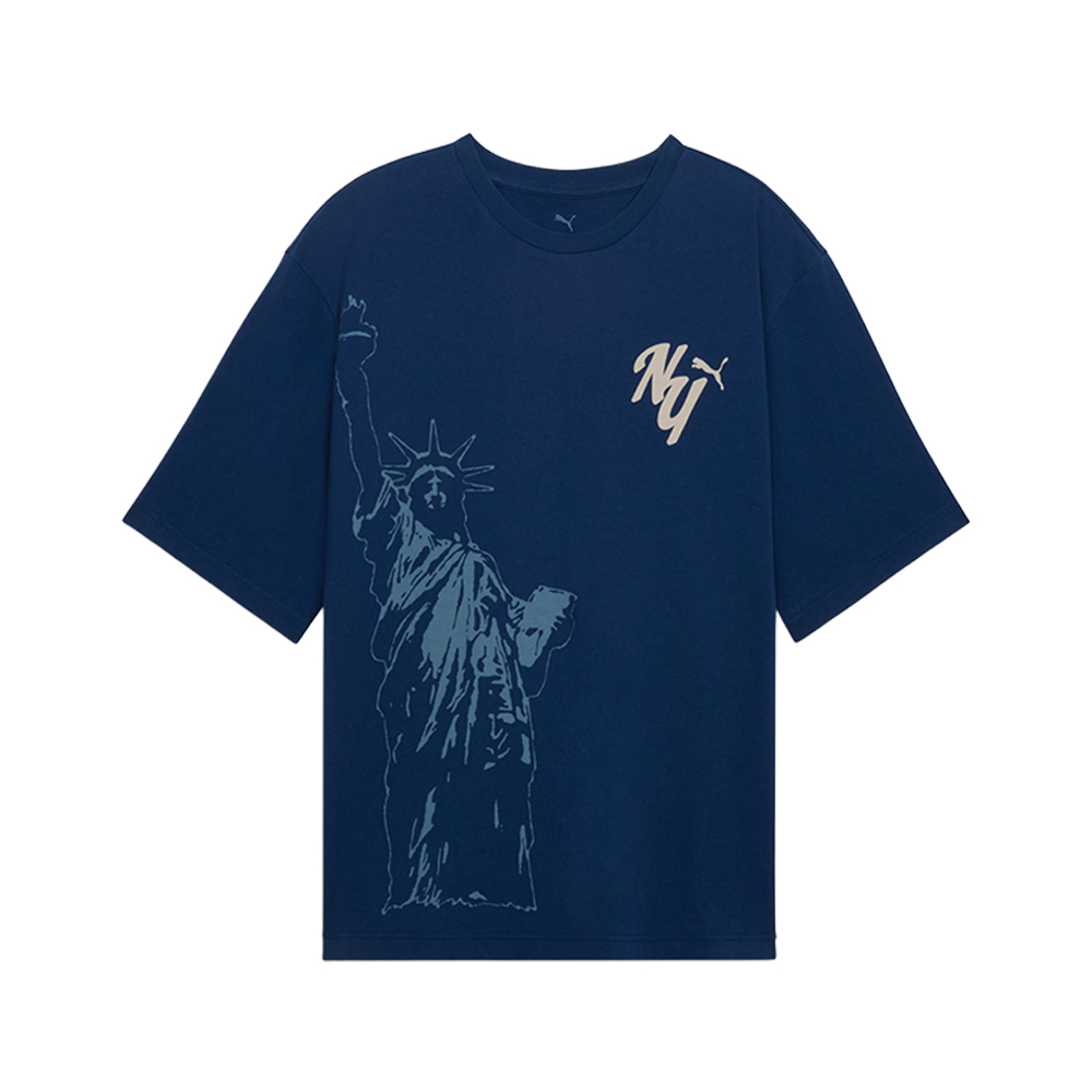 PUMA PUMA X NYC Graphic Crew Neck Short Sleeve T-Shirt