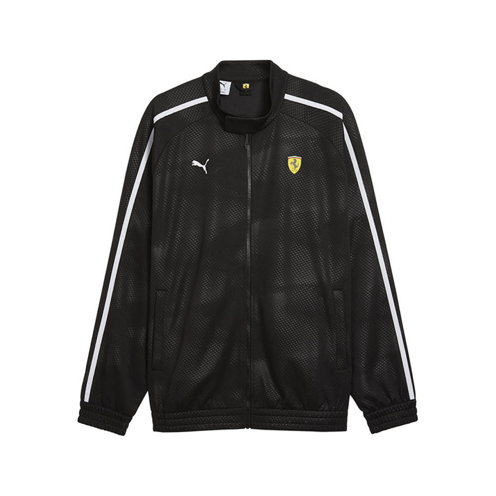 PUMA Scuderia Ferrari Men's T7 Oversized Track Jacket in Black, Size XXL