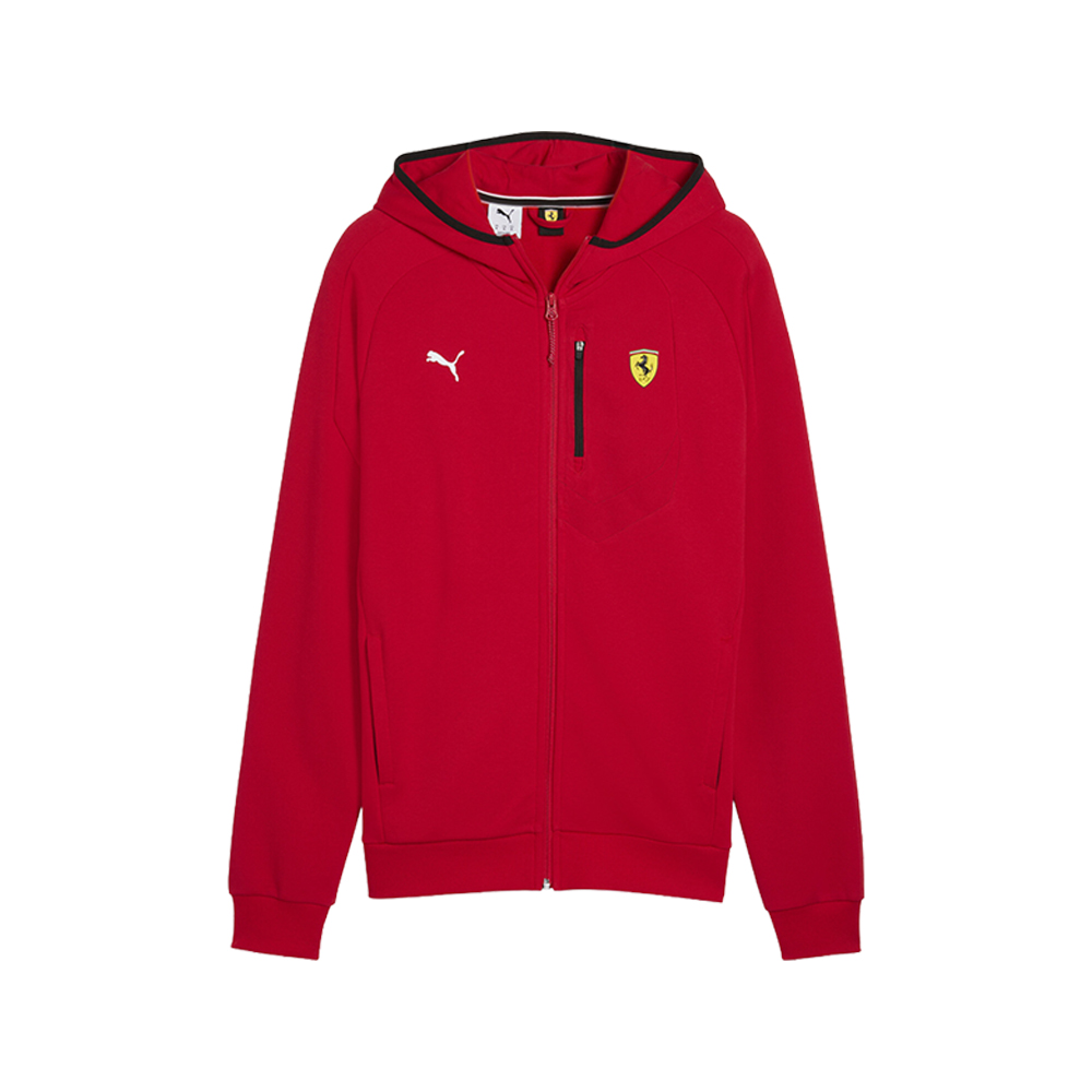 PUMA Scuderia Ferrari Men's Hooded Jacket in Red, Size L