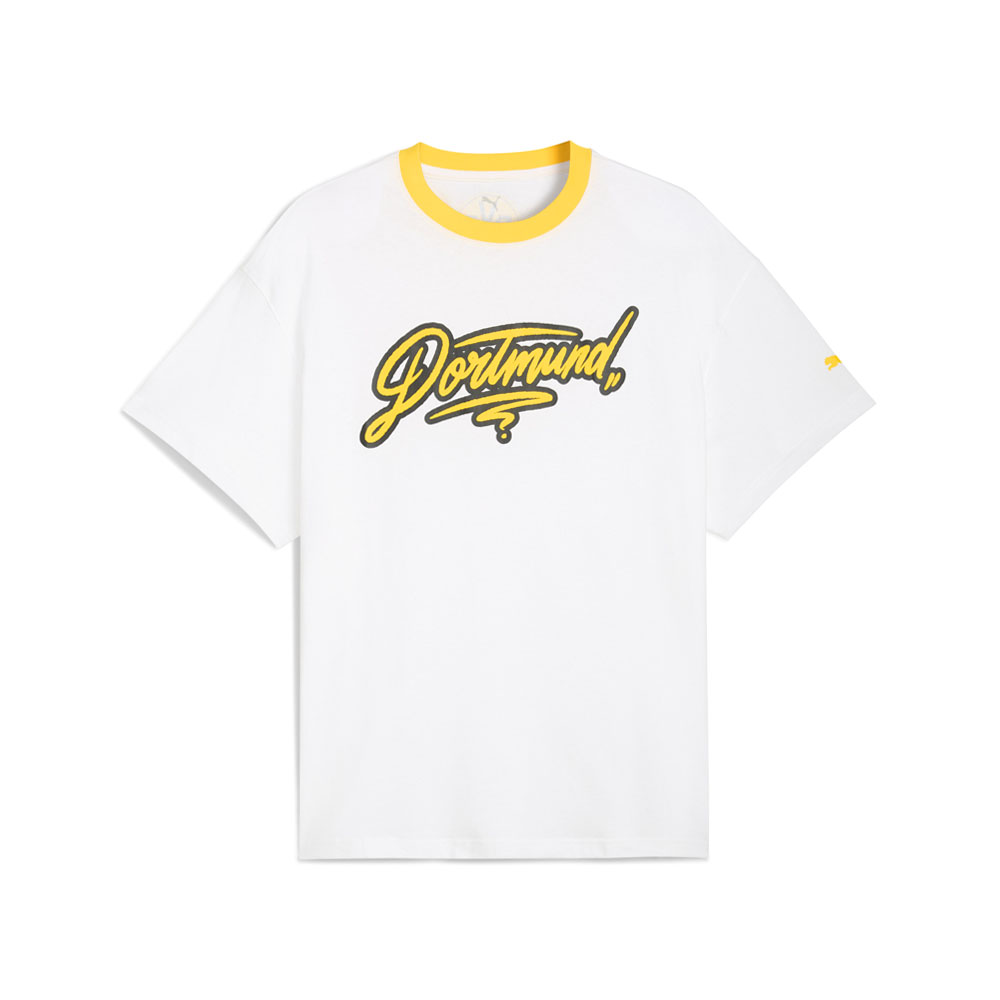 PUMA PUMA HOOPS X BORUSSIA DORTMUND Graphic Crew Neck Short Sleeve T-Shirt