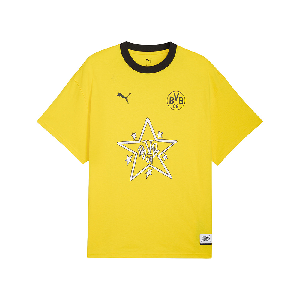 PUMA PUMA HOOPS X BORUSSIA DORTMUND Crew Neck Short Sleeve T-Shirt