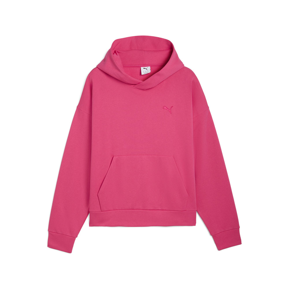 PUMA Wardrobe Essentials Men's Fleece Hoodie in Pink, Size S