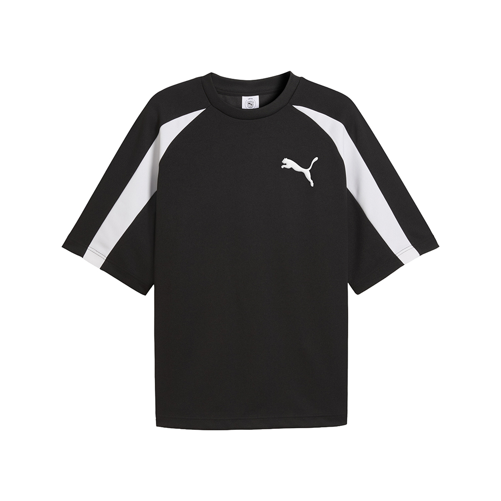 PUMA T7 Oversized Pique Big Cat Crew Neck Short Sleeve T-Shirt