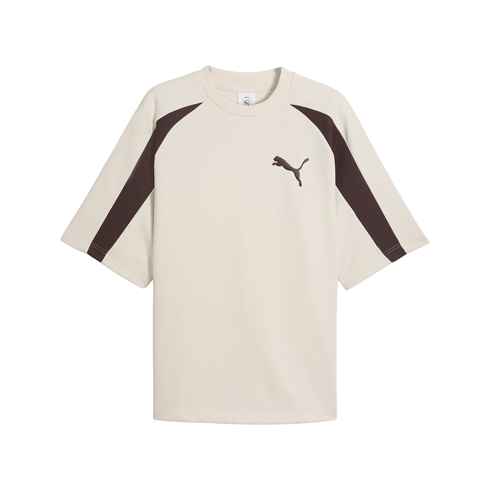 PUMA T7 Oversized Pique Big Cat Crew Neck Short Sleeve T-Shirt