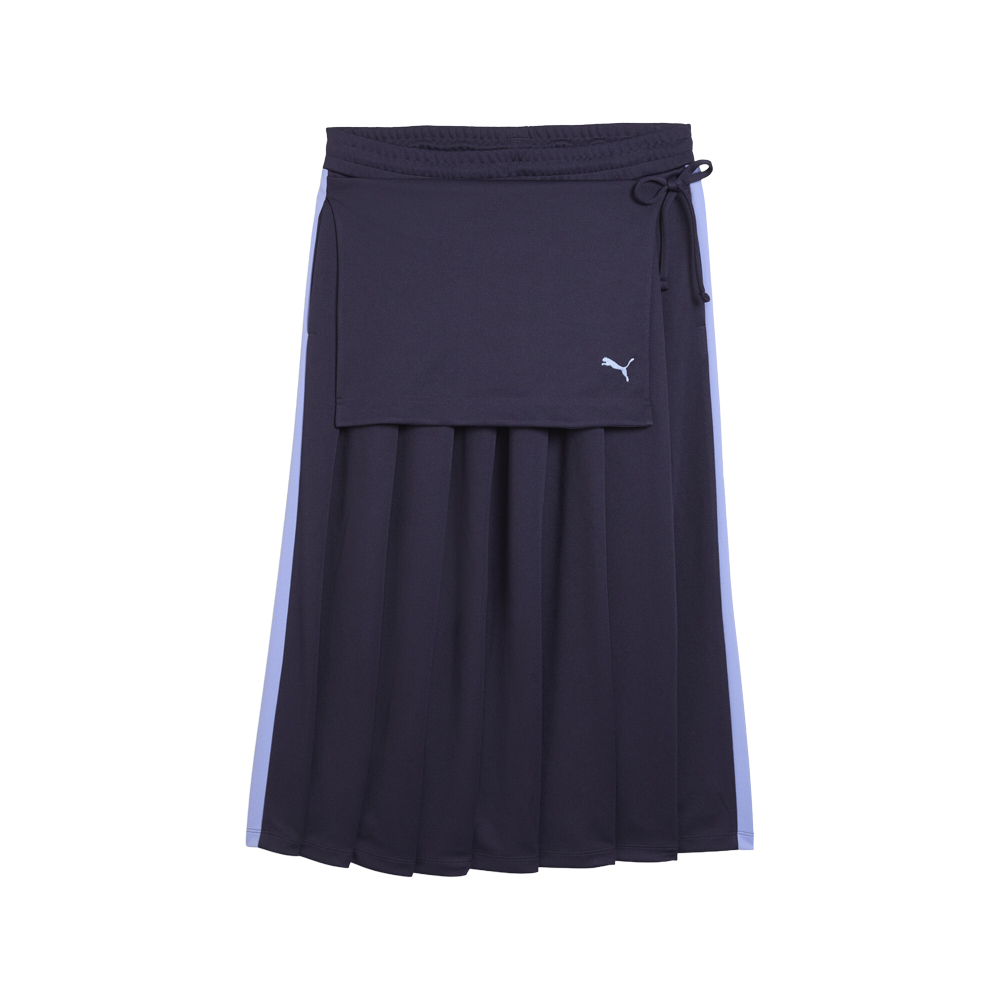 PUMA T7 Midi Pleated Skirt Womens Purple Casual 63462264 | eBay