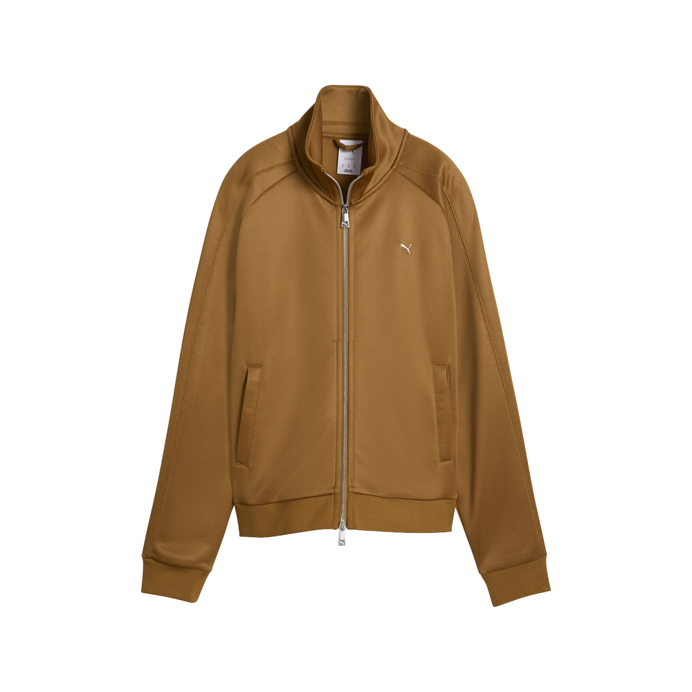 PUMA T7 Women's Track Jacket in Brown, Size S
