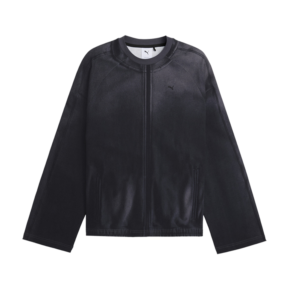 PUMA T7 Men's Long Sleeve Shirt in Black, Size XL