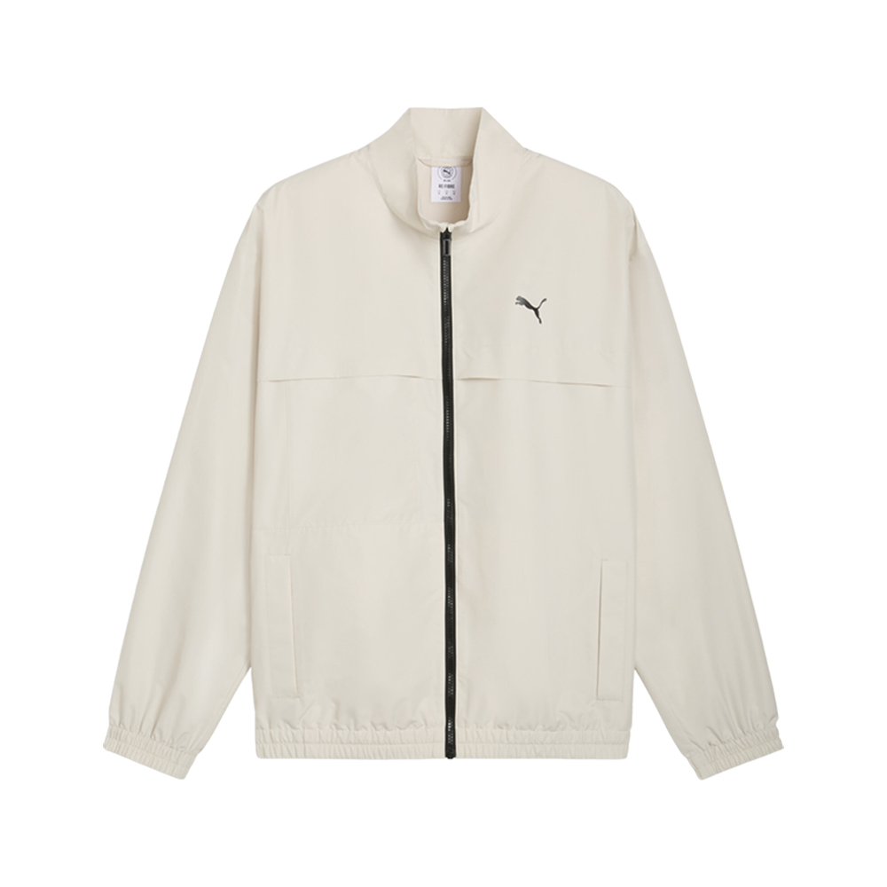 PUMA Men's Windbreaker Jacket in White, Size M
