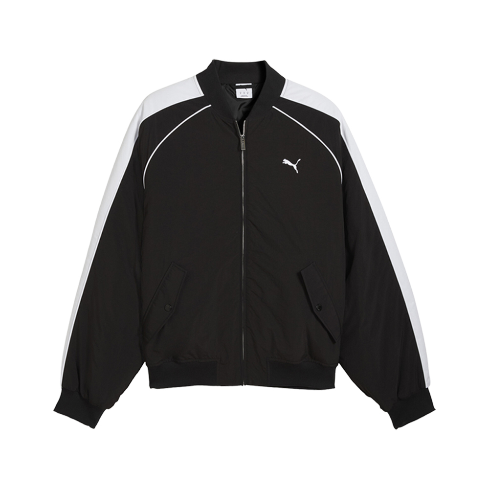 PUMA T7 Men's Bomber Jacket in Black, Size XXL