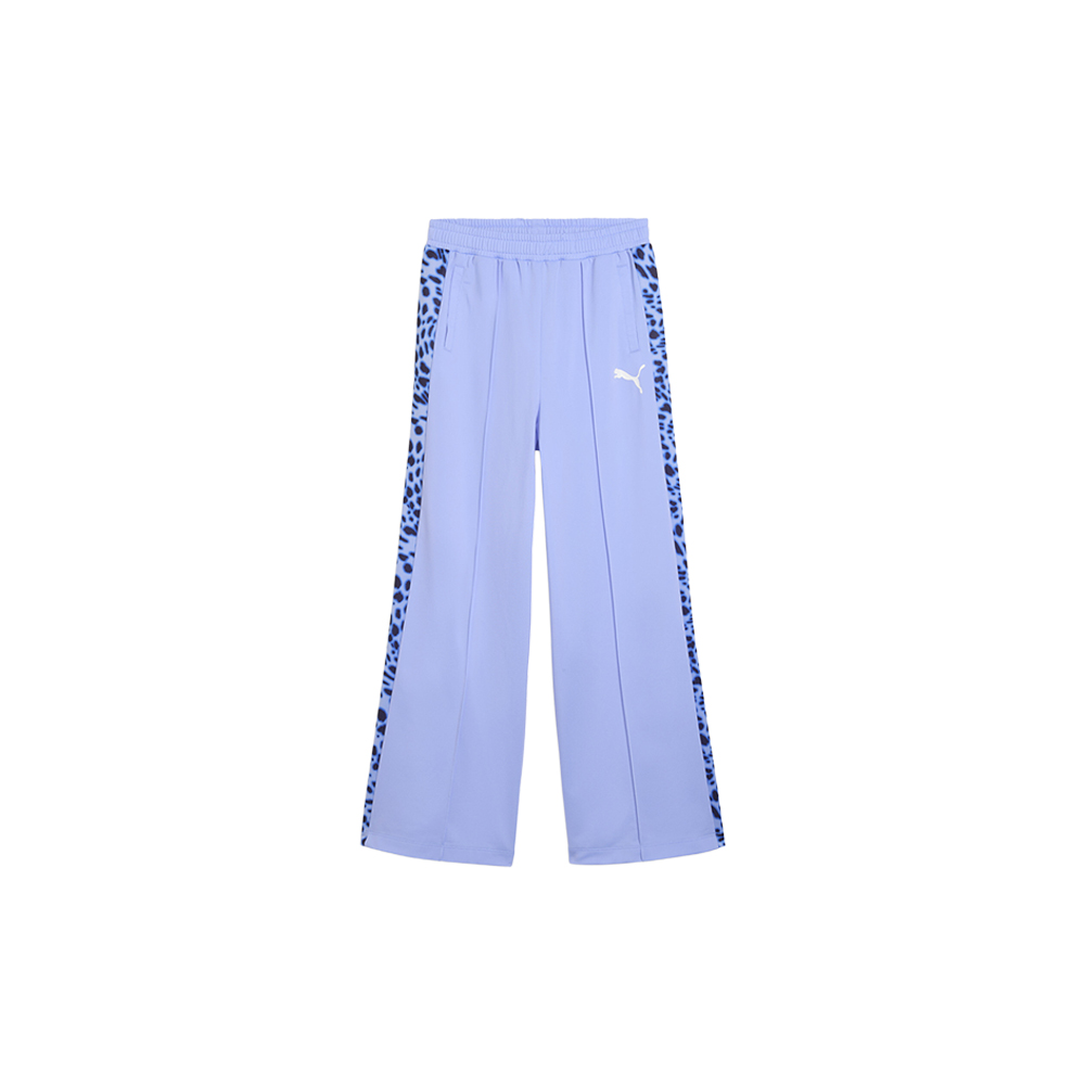 PUMA Animal T7 Big Kids' Relaxed High Waist Track Pants in Purple, Size M