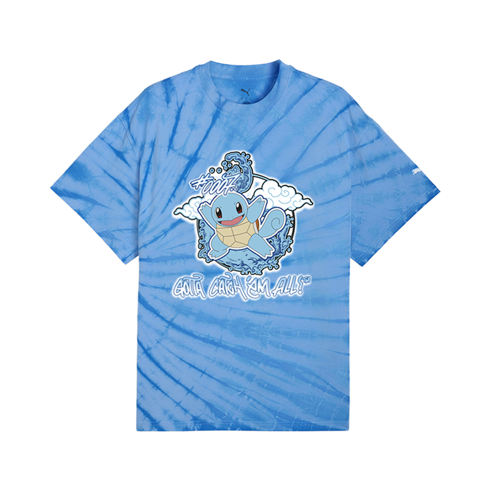 PUMA x POKÉMON Squirtle Men's Oversized T-Shirt in Blue, Size S