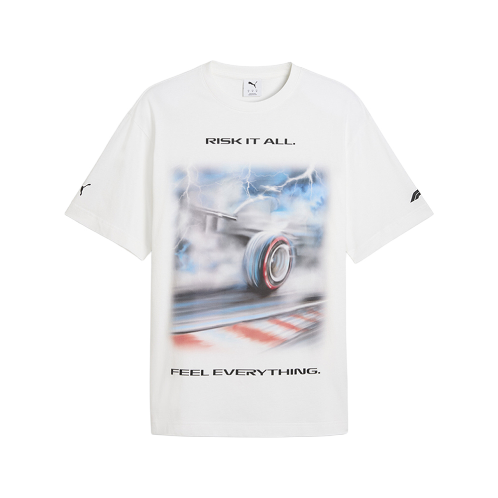 PUMA F1 Tyre Relaxed Graphic Crew Neck Short Sleeve T-Shirt