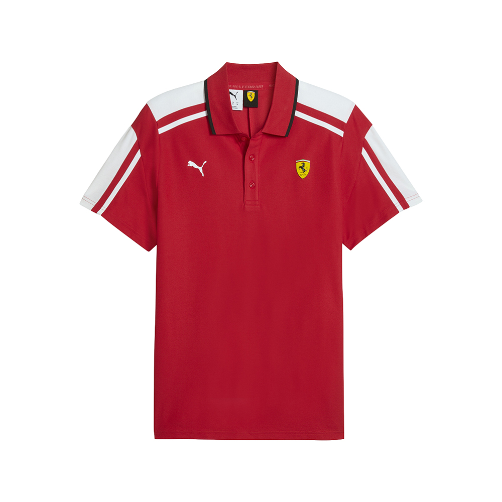 PUMA Scuderia Ferrari Men's T7 Polo Shirt in Red, Size L