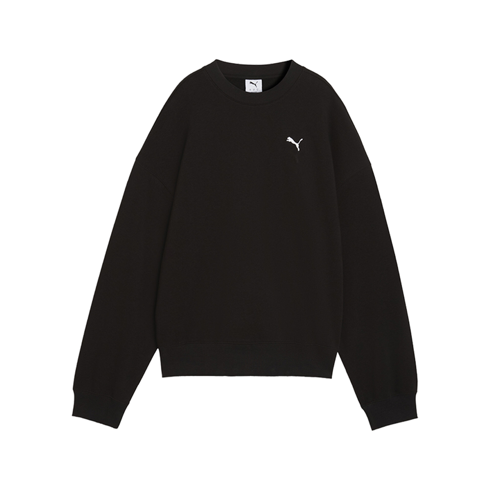 PUMA Wardrobe Essentials Short Oversized Crew Neck Sweatshirt