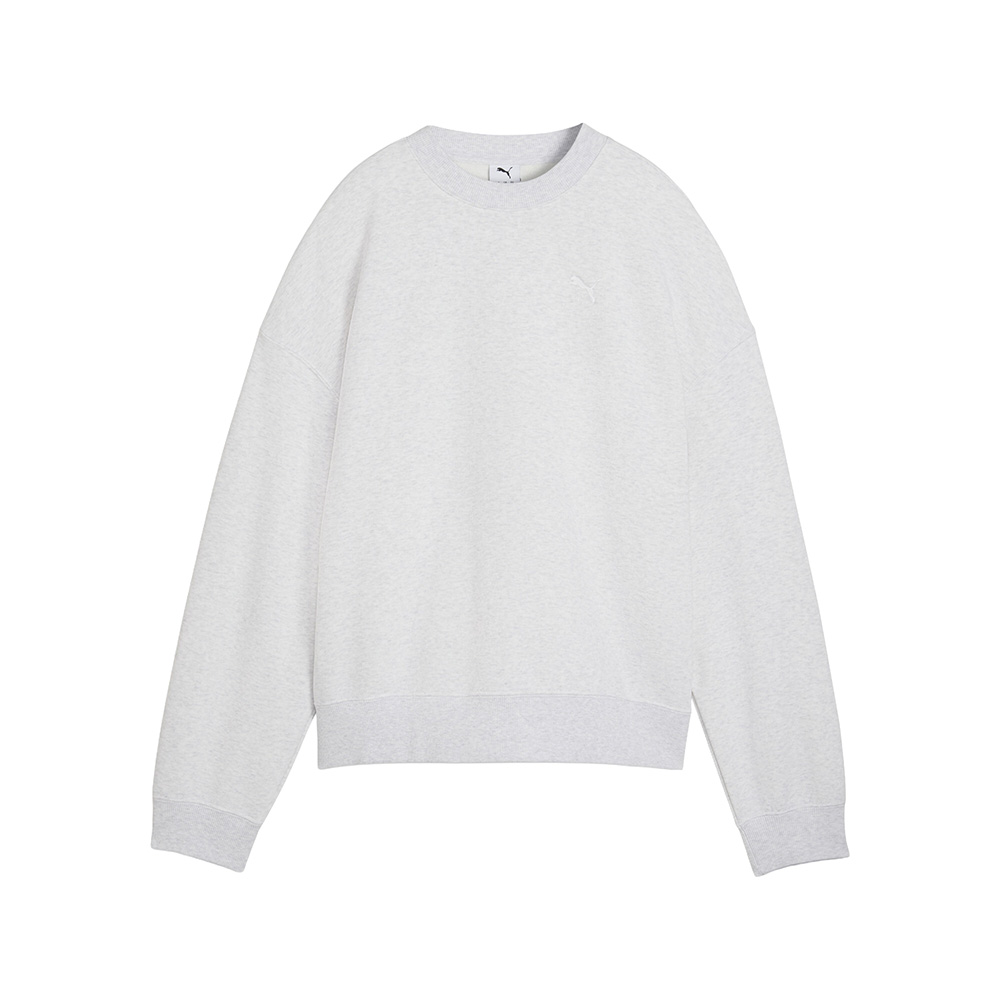 PUMA Wardrobe Essentials Short Oversized Crew Neck Sweatshirt