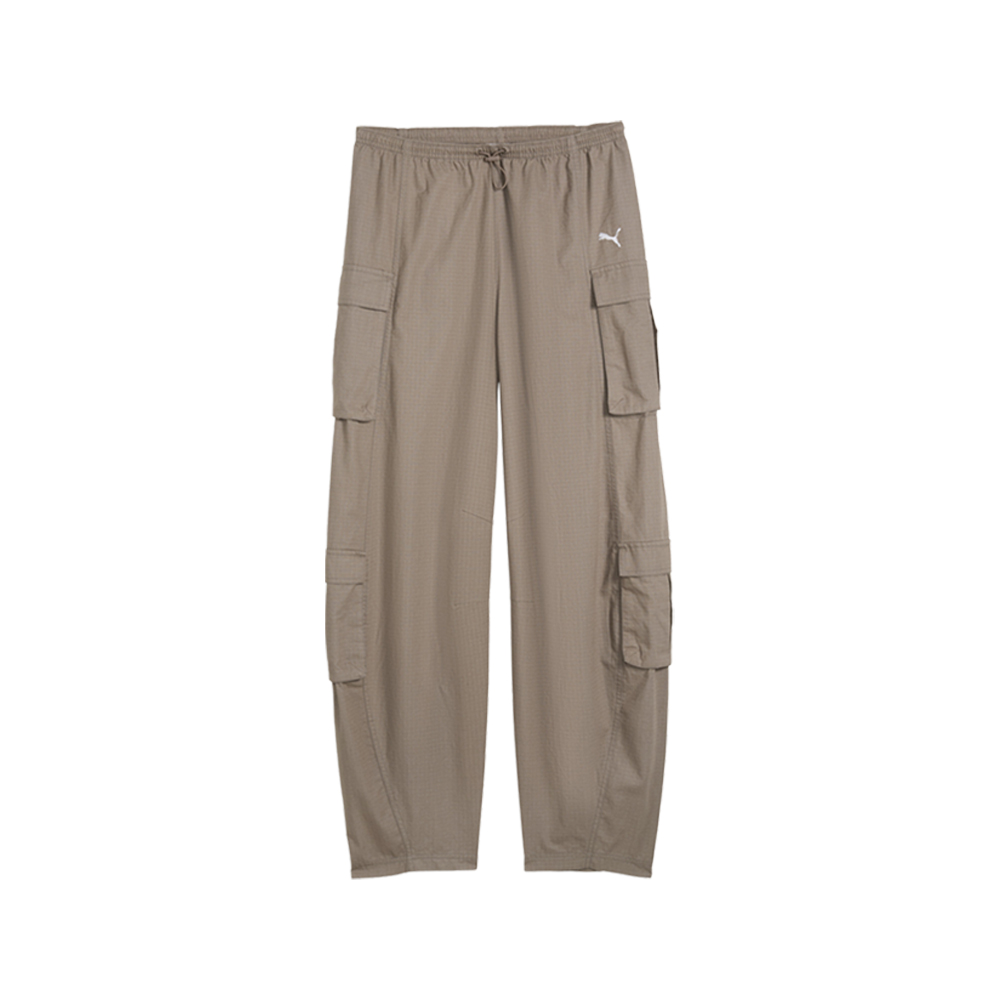 PUMA Essentials Women's Relaxed Cargo Pants in Beige, Size XS