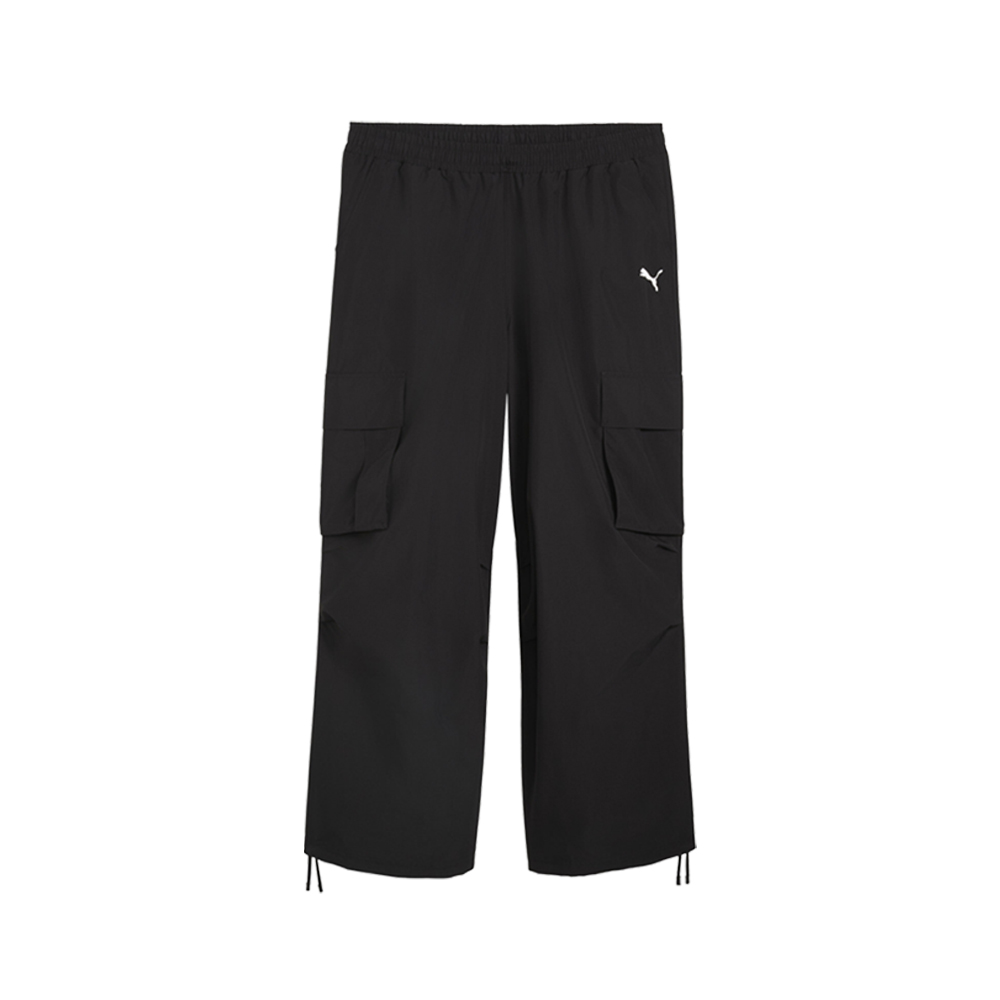 PUMA Essentials Men's Oversized Cargo Pants in Black, Size M